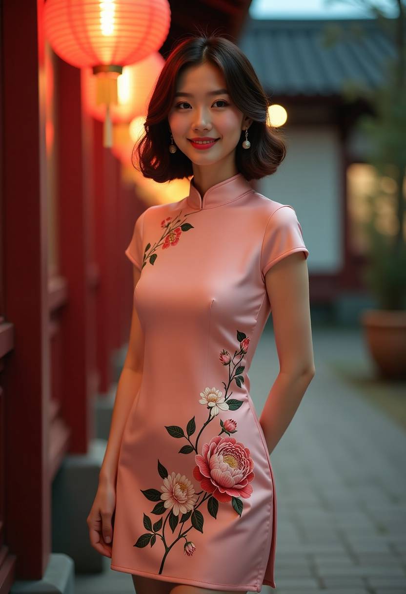 林芷宁在老街拍摄的片场照片